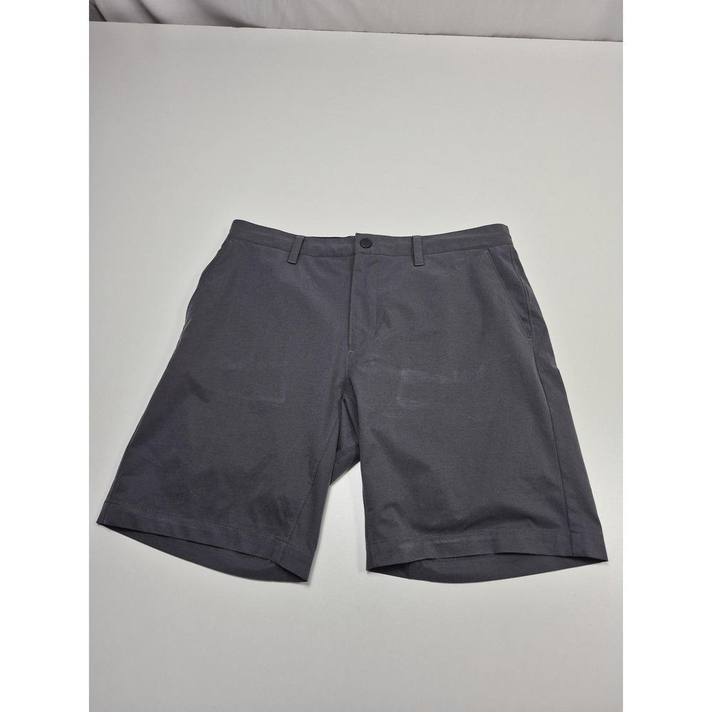 Proof Nomad Shorts Mens 32 Gray Chino 9" Inseam Stretch Drawstring Huckberry